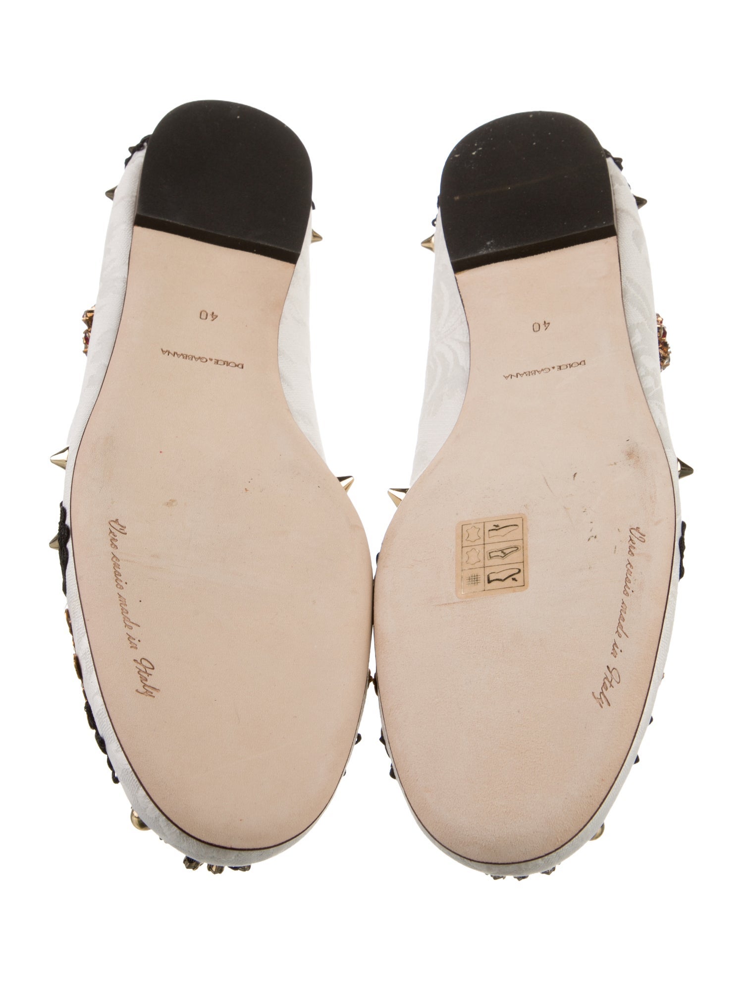 Dolce & Gabbana Canvas Floral Print Mary Jane Flats